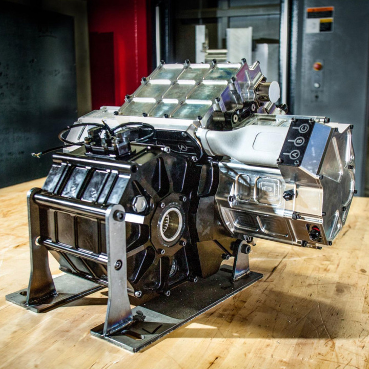 Nikola NZT Gearbox and Electric Motor.