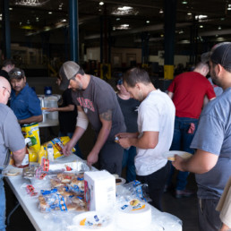 Enjoying summer with an ITAMCO employee cookout.