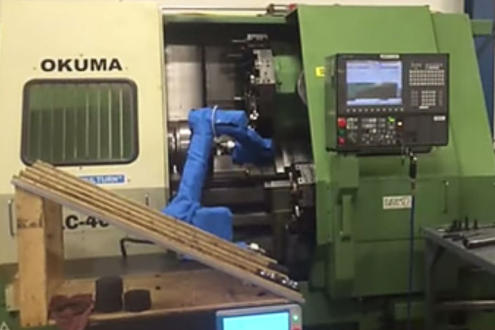 ITAMCO Universal Robot integration with Lathe