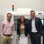 Pictured left to right: Joel Neidig, director of Research and Development at ITAMCO, Jennifer Howe, area sales representative at EOS, and Jon Walker, area sales manager at EOS