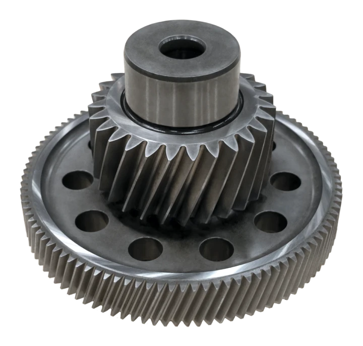 Gears and housing assembly for electric drive