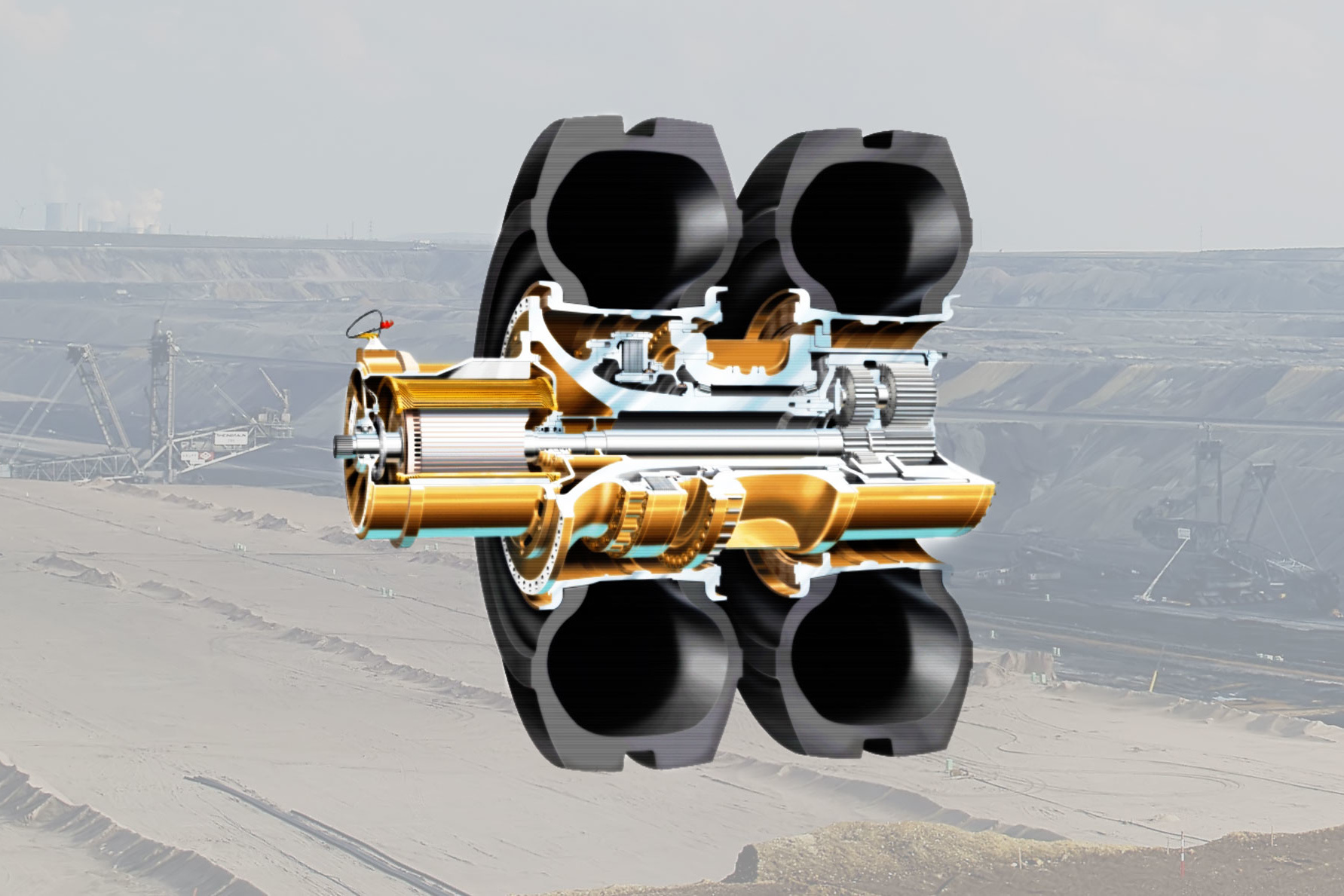 Planetary Gear Transmission for an Electric Drive Mining Truck